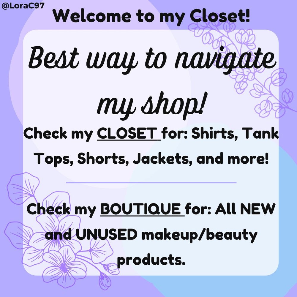 How to navigate my closet!